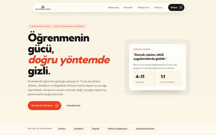 Güçlü Öğrenme ulusal marka sitesi
